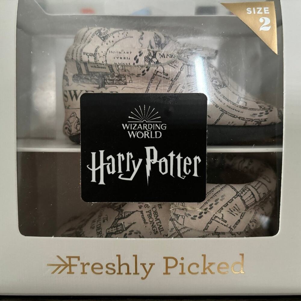 Harry Potter Marauders Map Freshly Picked Moccasins Size 2 New In Box